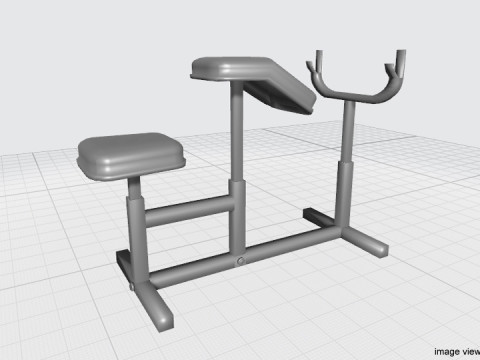Exercise Machine - Armcurl Bench Model 3D