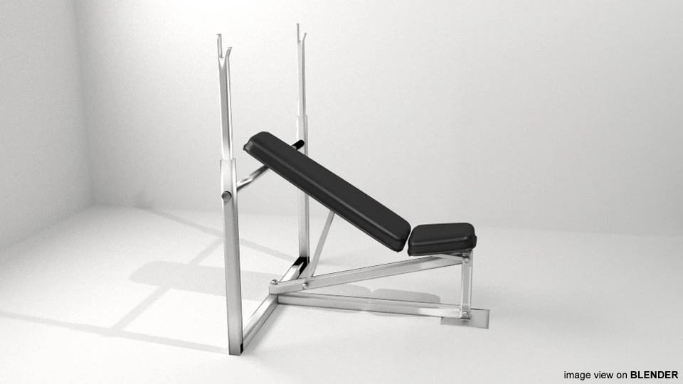 Macchina per esercizi - Panca per pettorali Modello 3D .c4d .max .obj .3ds .fbx .stl .blend 