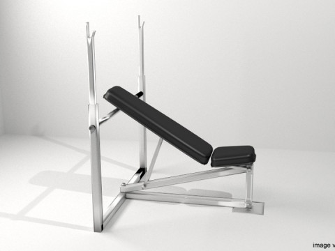 Exercise Machine - Chest Bench 3D मॉडल