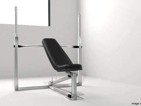 Exercise Machine - Chest Bench 3D Model