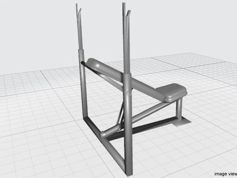 Macchina per esercizi - Panca per pettorali Modello 3D