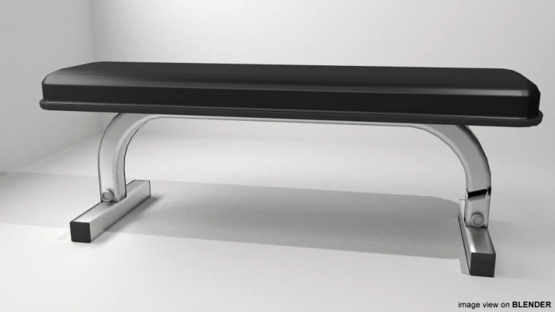 Machine d'exercice - Banc plat Modèle 3D .c4d .max .obj .3ds .fbx .stl .blend 