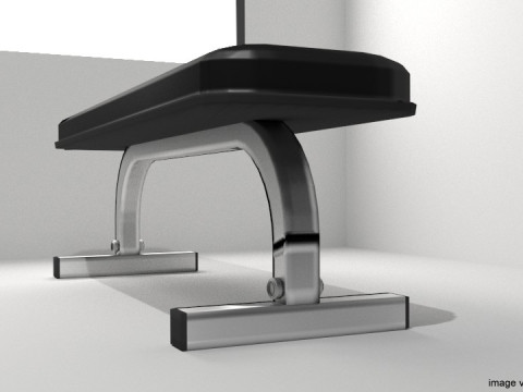 Exercise Machine - Flat Bench 3D Model