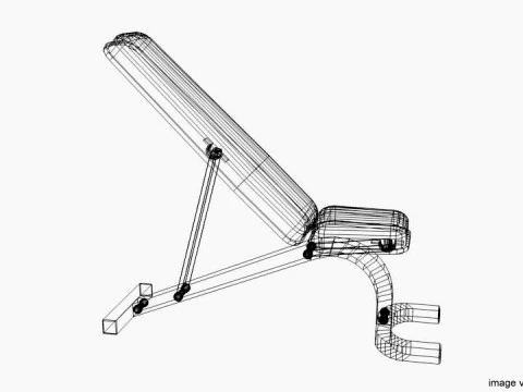 Exercise Machine - Legpress Bench 3D Model