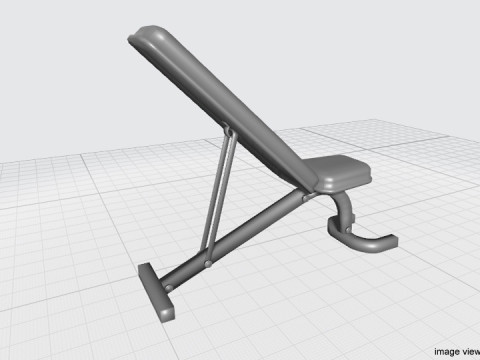 Exercise Machine - Legpress Bench 3D Модель