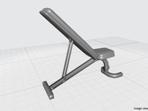 Exercise Machine - Legpress Bench 3D Model