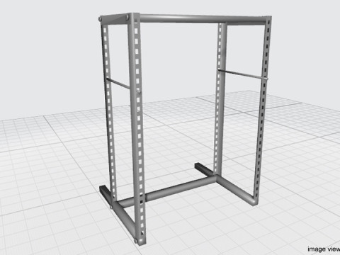 Exercise Storage - Power Cage Modello 3D