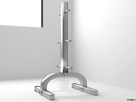 Exercise Storage - Weight Plate Rack 3D Model