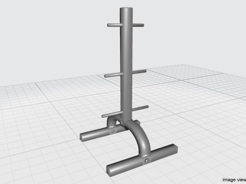 Exercise Storage - Weight Plate Rack 3Dモデル