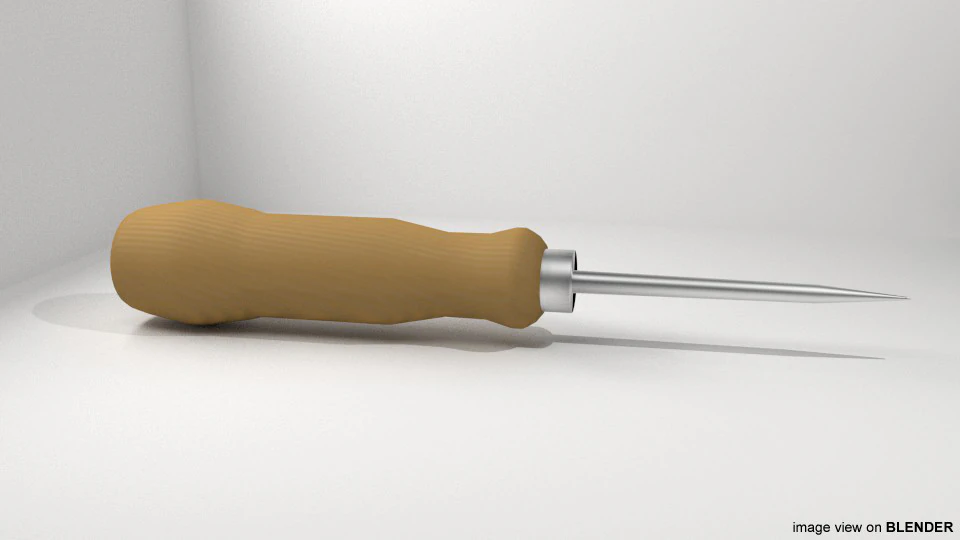Craftsman Handtools - Awl 3D Model .c4d .max .obj .3ds .fbx .stl .blend 