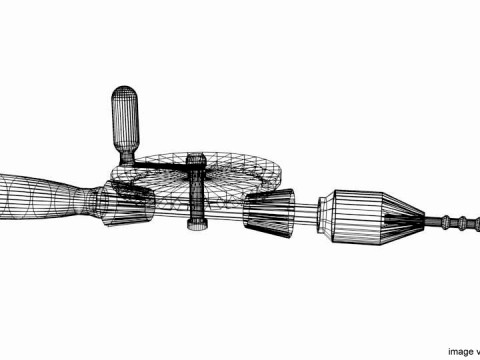 Craftsman Handtools - Hand Drill 3D Model