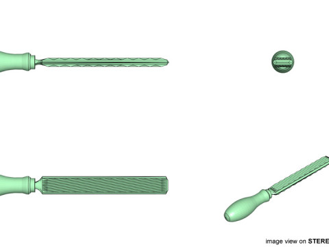 Craftsman Handtools - Rasp 3D मॉडल