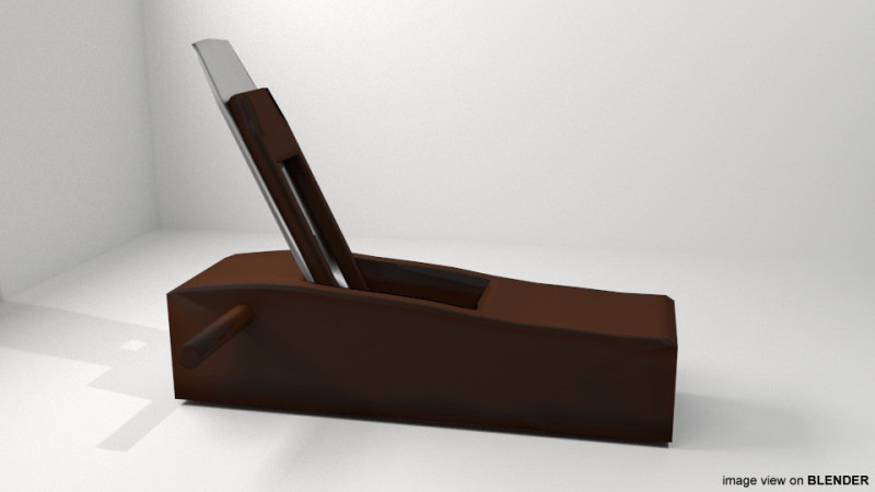 Craftsman Handtools - Smoothing Plane Model 3D .c4d .max .obj .3ds .fbx .stl .blend 
