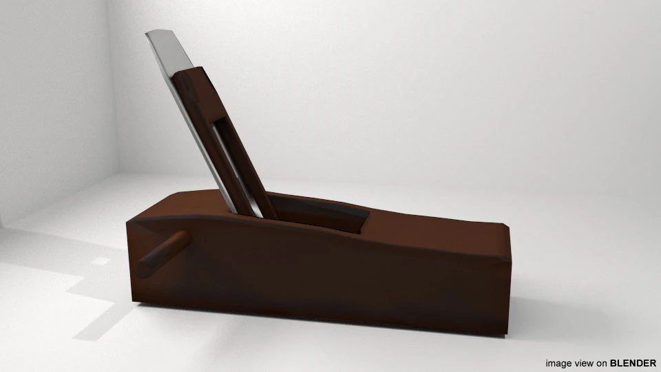 Craftsman Handtools - Smoothing Plane 3D Model .c4d .max .obj .3ds .fbx .stl .blend 