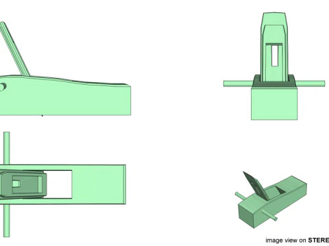 Craftsman Handtools - Smoothing Plane 3D Model