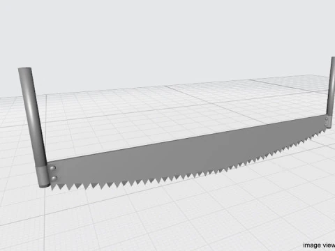 Craftsman Handtools - Two-man Saw 3D Model