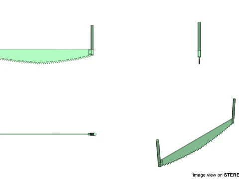 Craftsman Handtools - Two-man Saw 3D Model