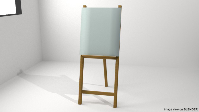 Drawing Tool - Art Stand 3D 모델 .c4d .max .obj .3ds .fbx .stl .blend 