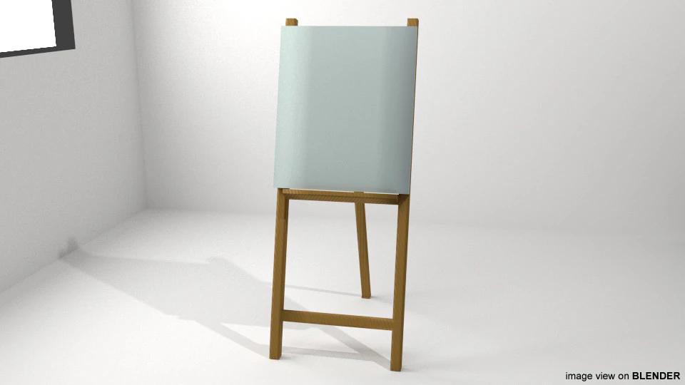 Drawing Tool - Art Stand 3D Model .c4d .max .obj .3ds .fbx .stl .blend 