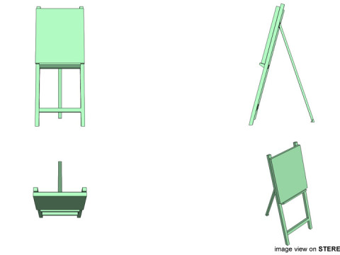 Drawing Tool - Art Stand 3D 모델