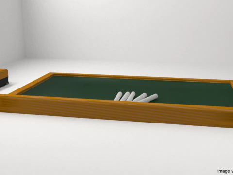 Alat Gambar - Papan Kapur Model 3D