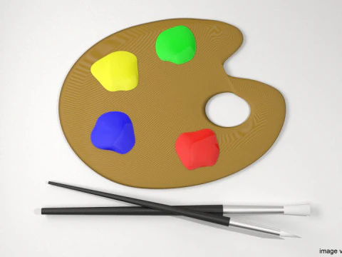 Drawing Tool - Color Palette 3D Model