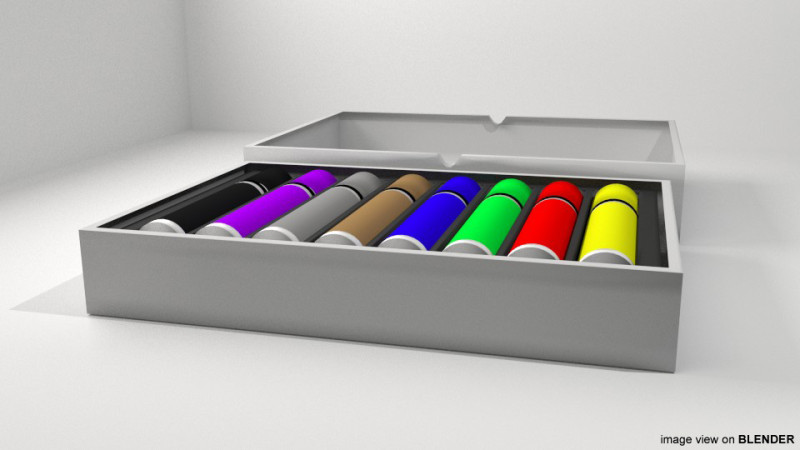 Drawing Tool - Marker Color 3D 模型 .c4d .max .obj .3ds .fbx .stl .blend 