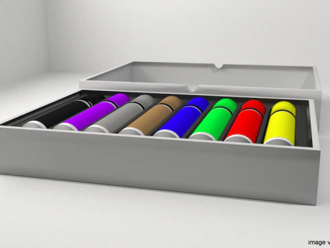 Ferramenta de Desenho - Cor do Marcador Modelo 3D