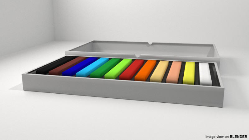 Drawing Tool - Pastel 3D 모델 .c4d .max .obj .3ds .fbx .stl .blend 