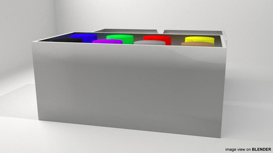 Drawing Tool - Poster Color 3D Model .c4d .max .obj .3ds .fbx .stl .blend