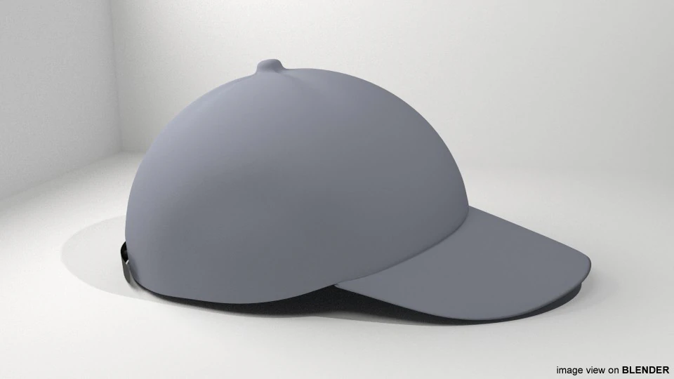 Hat - Baseball Cap 3D Model .c4d .max .obj .3ds .fbx .stl .blend