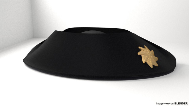 Hat - Bicorne 3Dモデル .c4d .max .obj .3ds .fbx .stl .blend