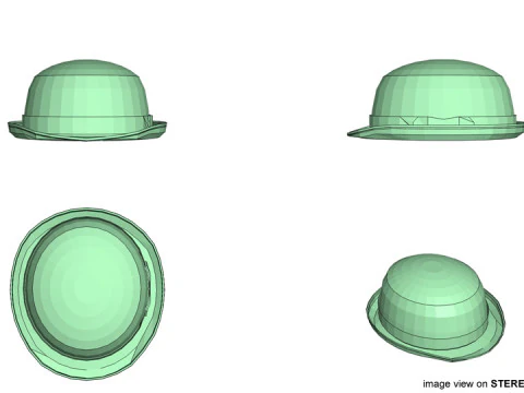 Hat - Bowler 3D Model