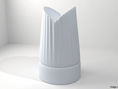 Капелюх - Chef Toque Тип 1 3D Модель