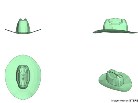 Шляпа - Ковбой 3D Модель
