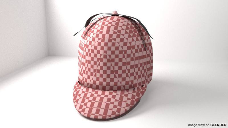Hat - Deerstalker 3D Model .c4d .max .obj .3ds .fbx .stl .blend 