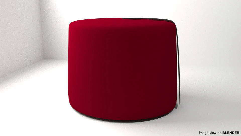 Hat - Fez 3D Model .c4d .max .obj .3ds .fbx .stl .blend