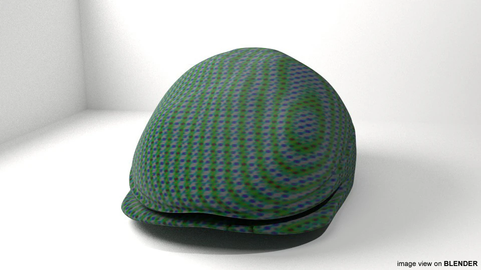 Hat - Flat cap 3D Model .c4d .max .obj .3ds .fbx .stl .blend 