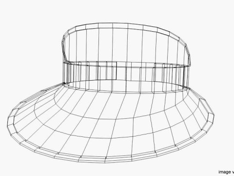 Hat - Green Eyeshade Model 3D