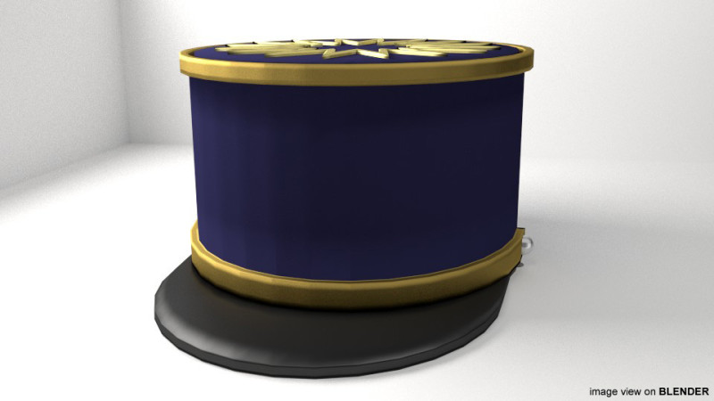 Hat - Kepi 3D Модель .c4d .max .obj .3ds .fbx .stl .blend