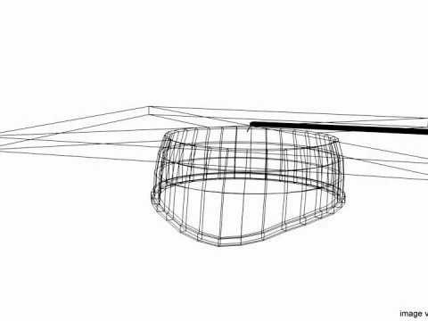 Hat - Mortarboard 3D Model