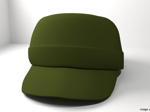 Hat - Patrol Cap Modelo 3D