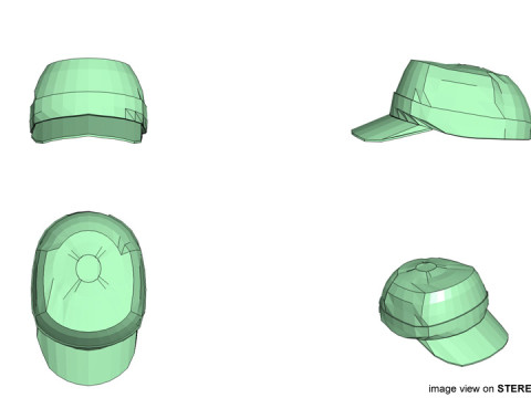 Hat - Patrol Cap Model 3D
