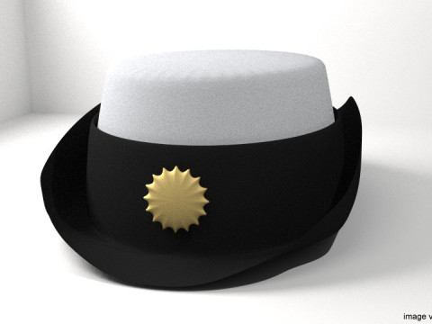 Hat - Peaked Female Modello 3D