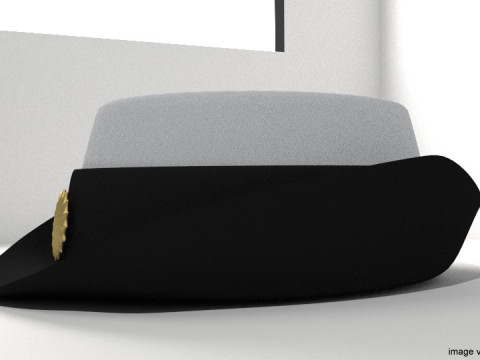 Hat - Peaked Female Model 3D