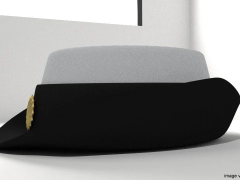 Hat - Peaked Female 3D Model