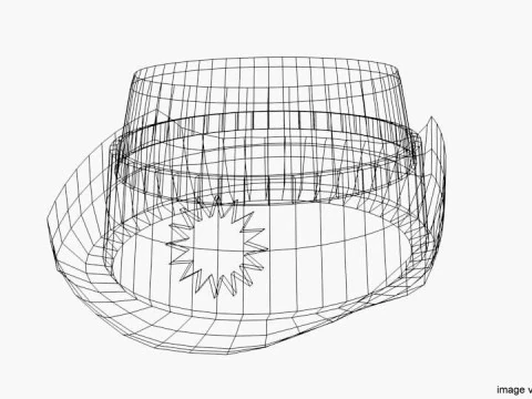 Hat - Peaked Female 3D Model