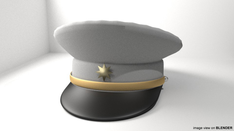 Hat - Peaked Male 3Dモデル .c4d .max .obj .3ds .fbx .stl .blend 