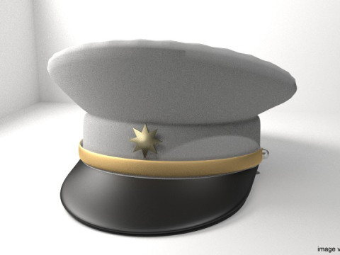 Hat - Peaked Male 3D-Modell