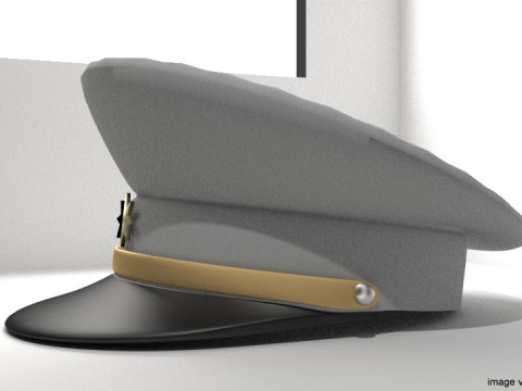 Hat - Peaked Male 3Dモデル